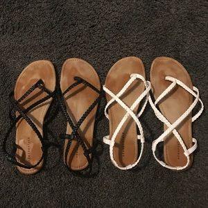2 pairs of sandals